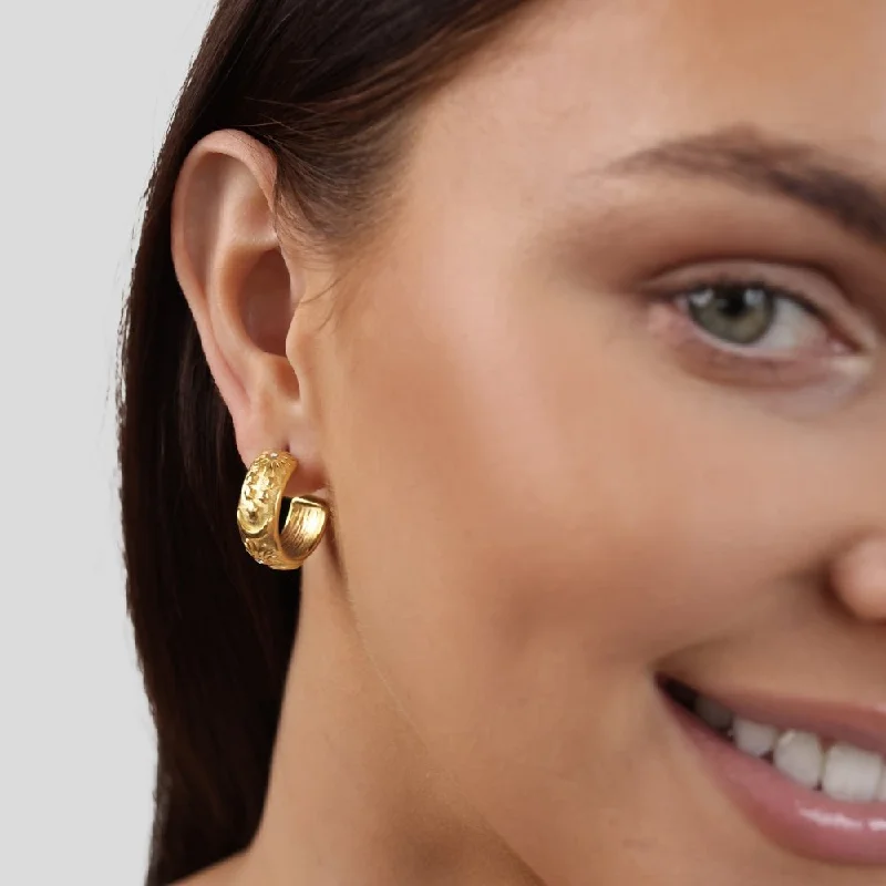 Celestial Gold Hoop Earrings