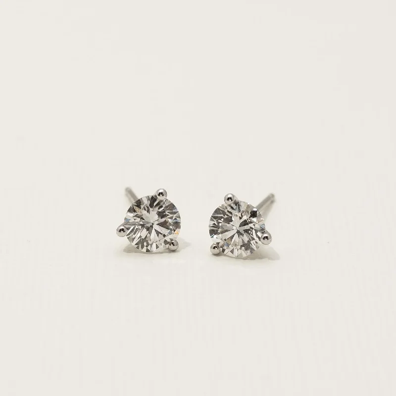 Diamond Stud Earrings in 14kt White Gold (1 1/2ct tw)