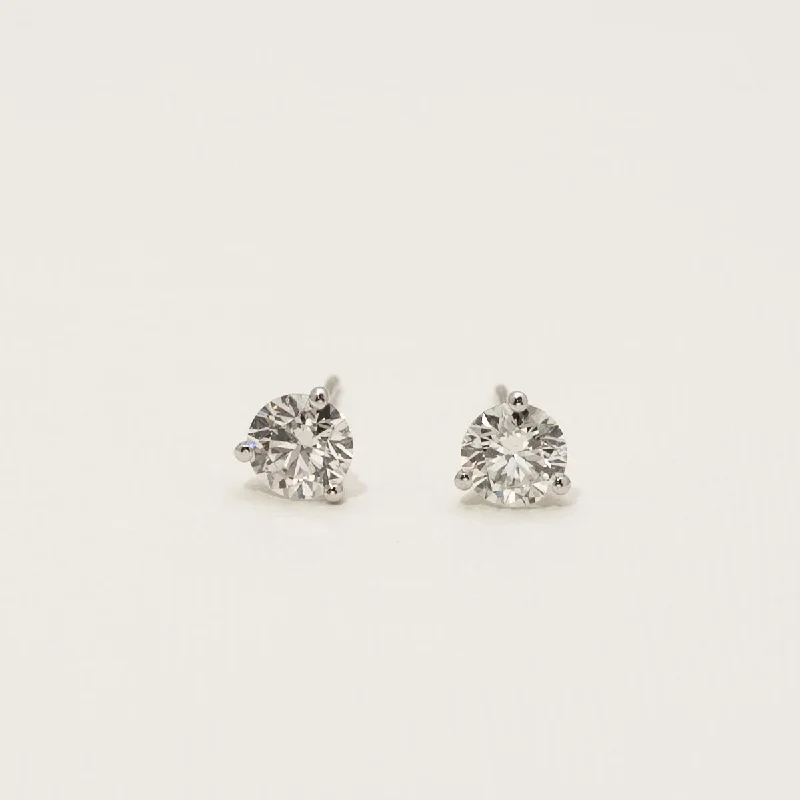 Diamond Stud Earrings in 14kt White Gold (1 1/5ct tw)