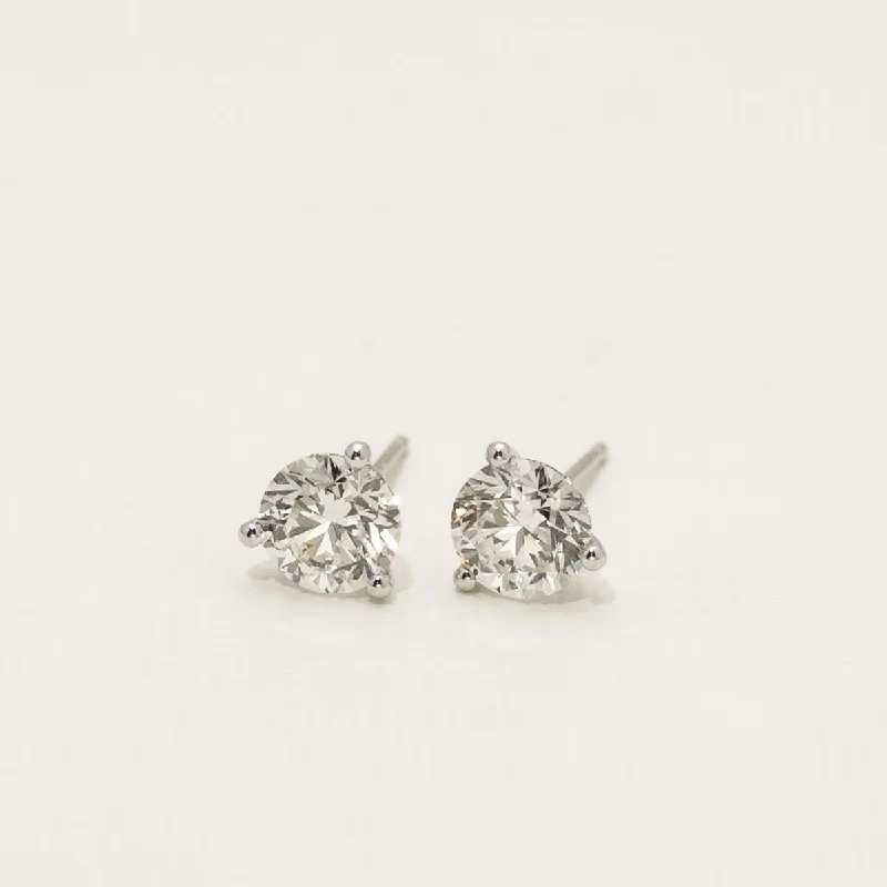 Diamond Stud Earrings in 14kt White Gold (1 3/4ct tw)