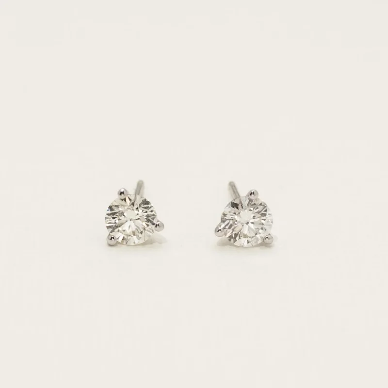 Diamond Stud Earrings in 14kt White Gold (1ct tw)