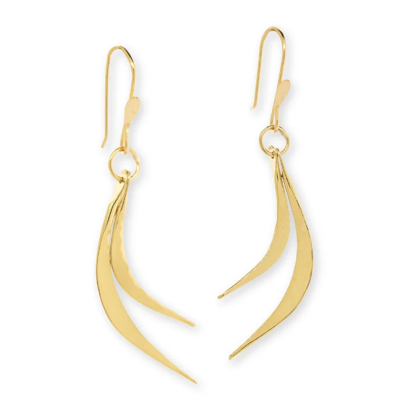 Double Curve Dangle Earrings