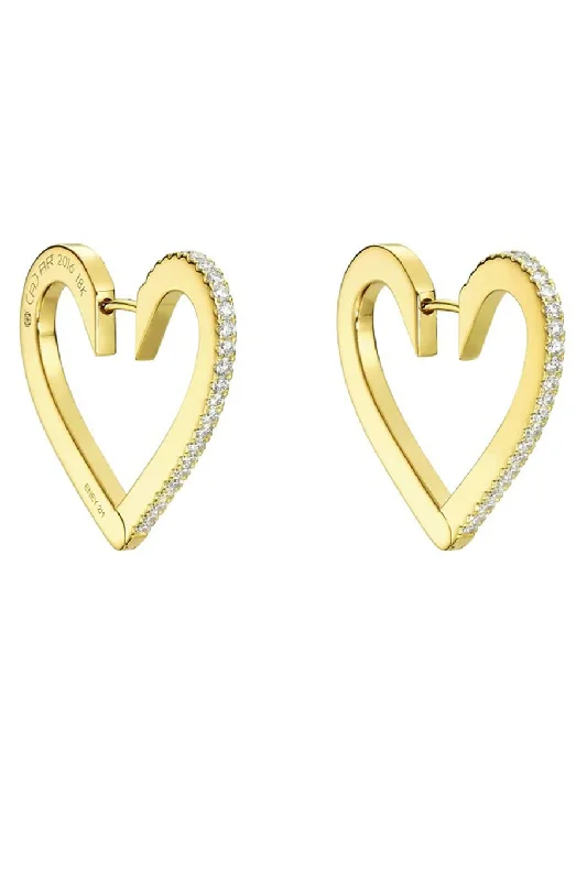 Medium Endless Heart Hoops