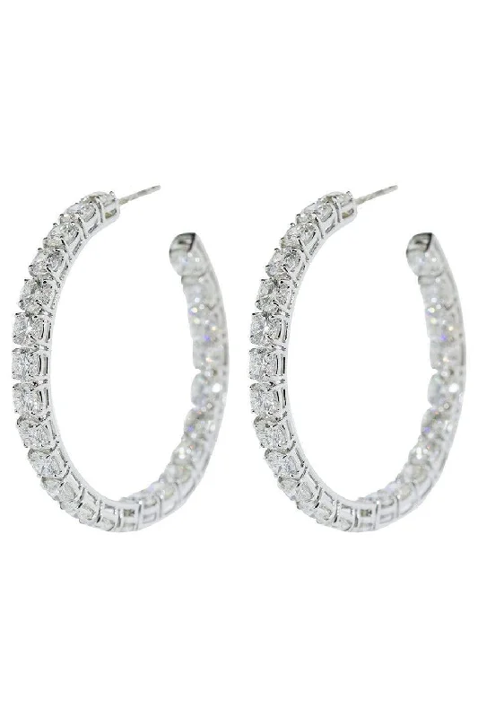 Small Diamond Hoops