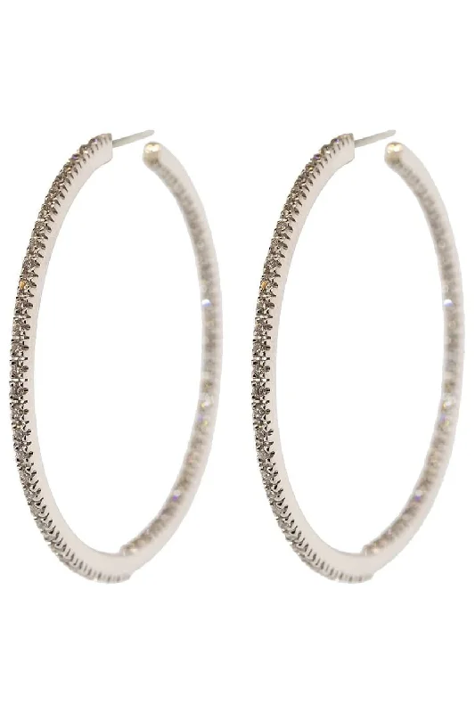 Small Perfect Diamond Hoop Earrings