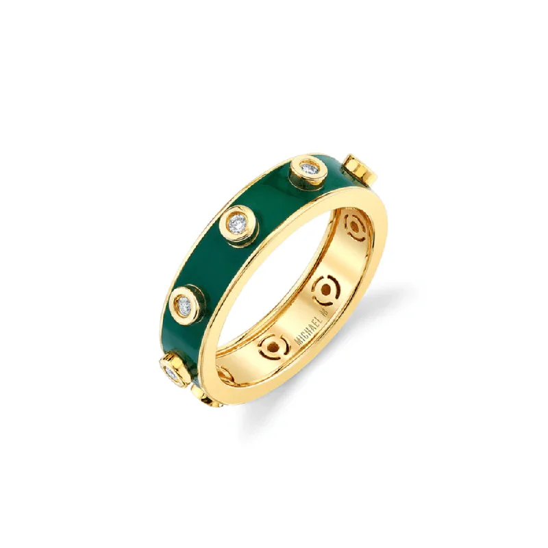 Michael M. Chroma Extruded Diamond Bezel Ring