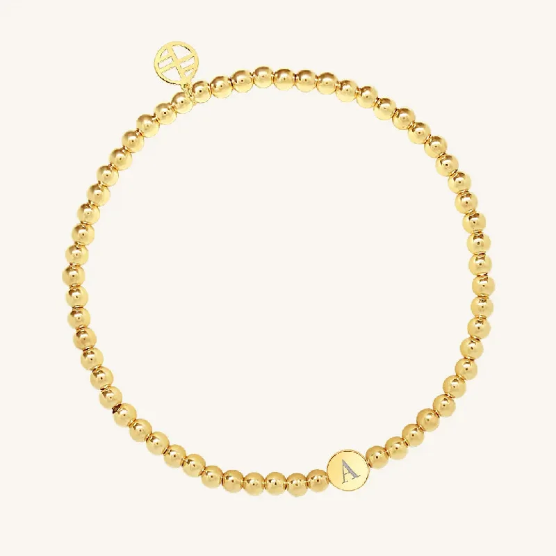 Etch Alpha Letter Bracelet