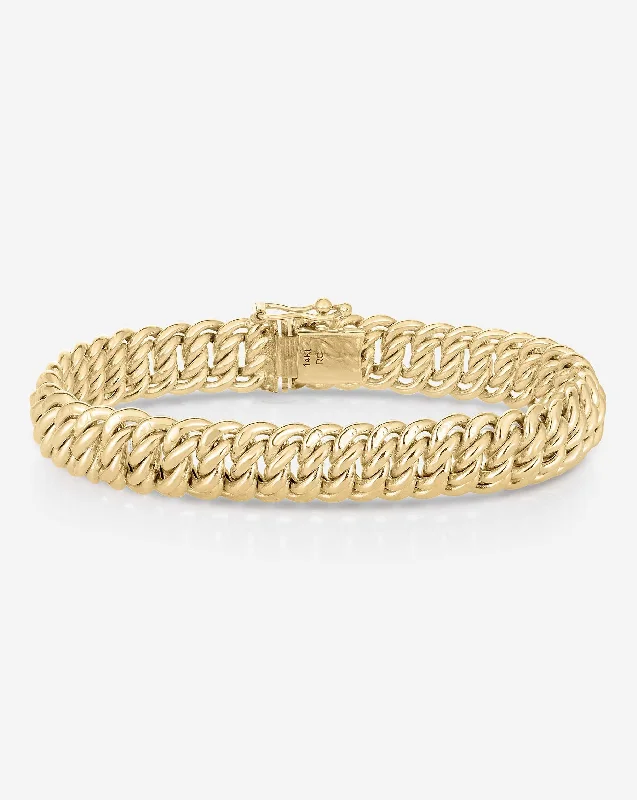 Gold Braided Chain Bracelet