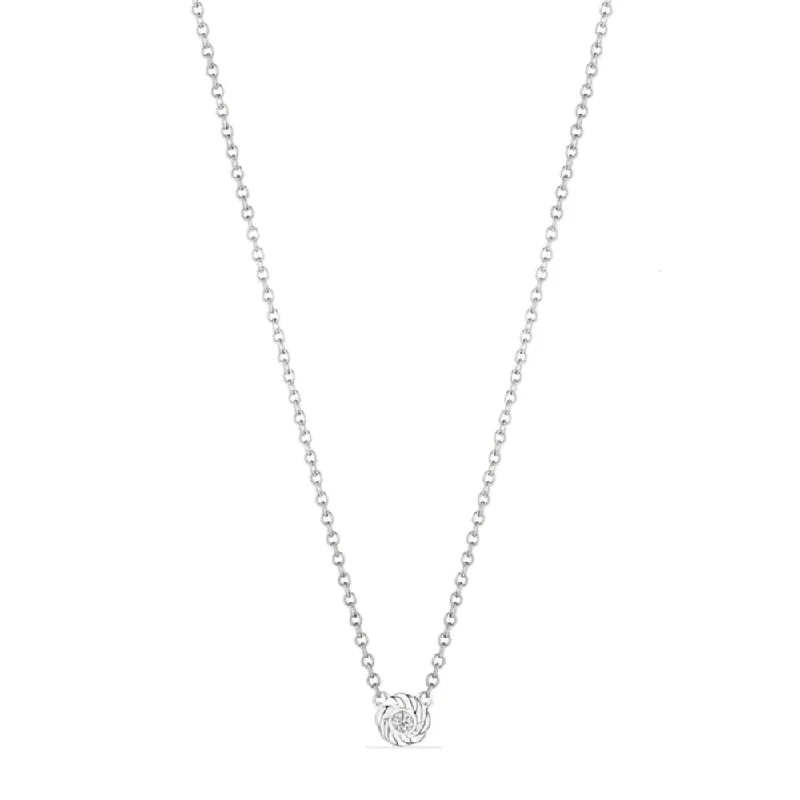 Judith Ripka Vienna Solitaire Necklace with Diamonds