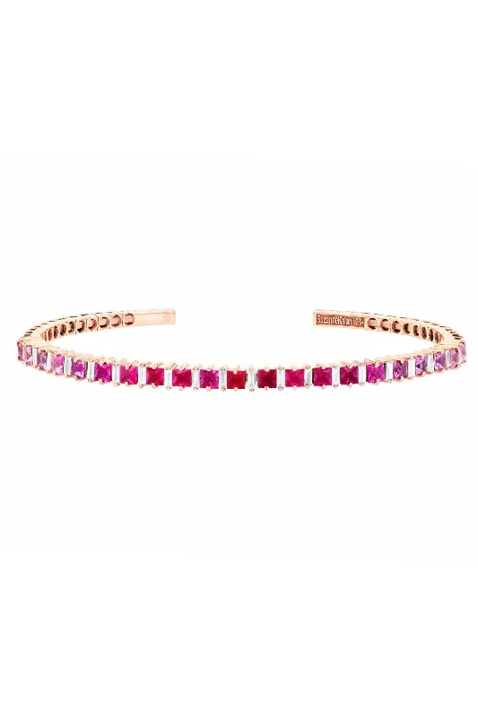 Pink Sapphire Ombre Bracelet